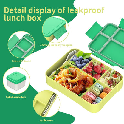 Hap Tim Bento Box Lunch Box for Kids (CA1265-BL) - PuriLite