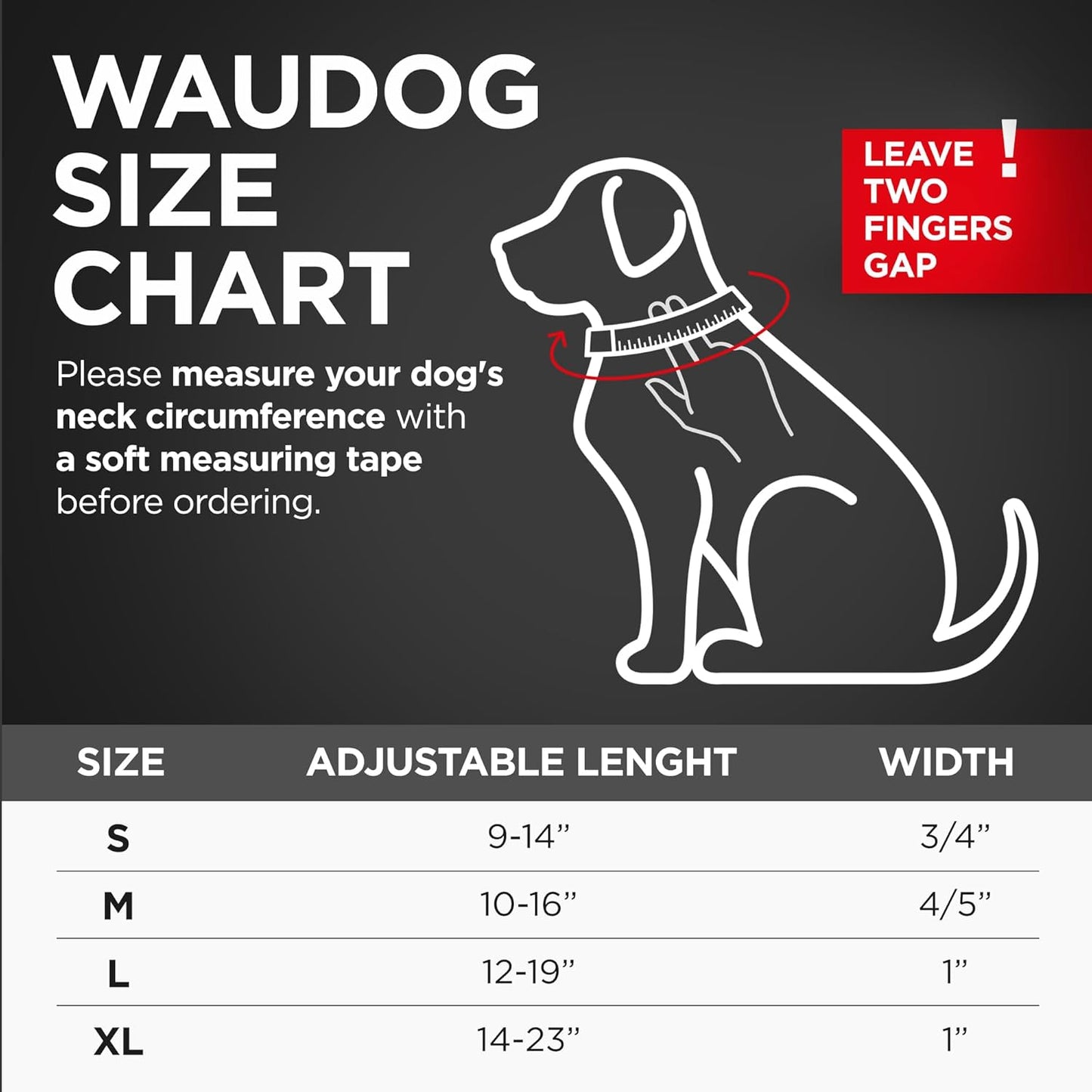 Waterproof Dog Collar - Adjustable Glow Dog Collar for Large Dogs, Small and Medium Dogs - Heavy Duty Dog Collars with Durable Metal Clasp and QR Dog Tag - Glow in The Dark Dog Collars - PuriLite