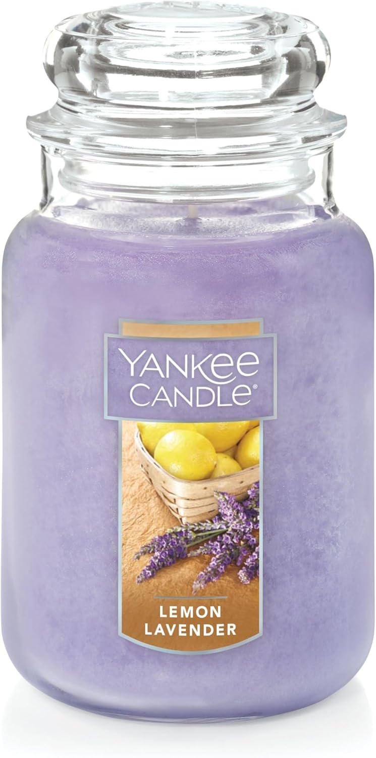 Yankee Candle Scented Candle, Sage & Citrus, Original Large Jar Candle, 110-150 Hours of Burn Time, 22 oz. - PuriLite