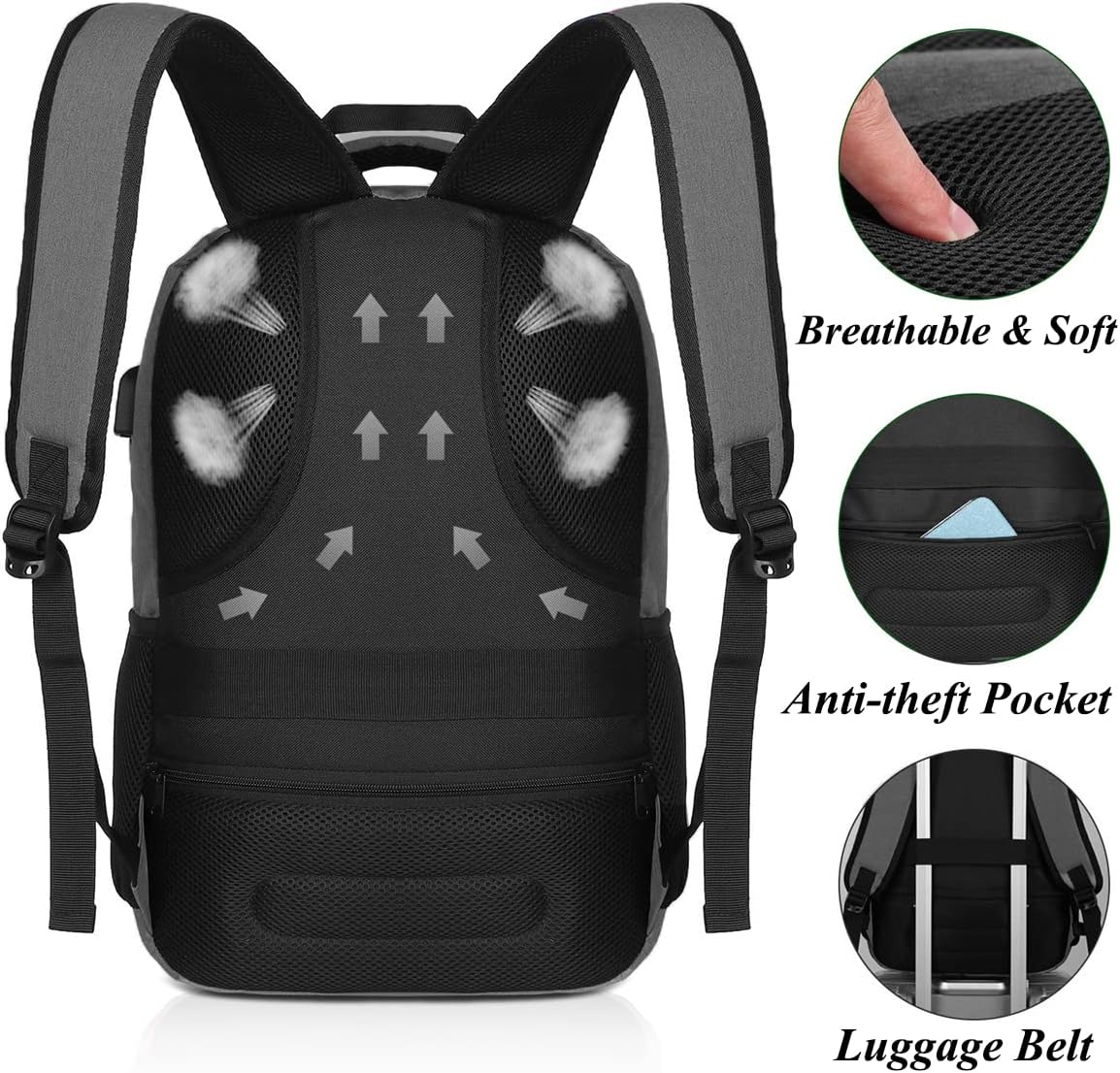 Backpack for Teen Girls,Boys School Backpack for Women with USB,College Backpack,Big Flower - PuriLite
