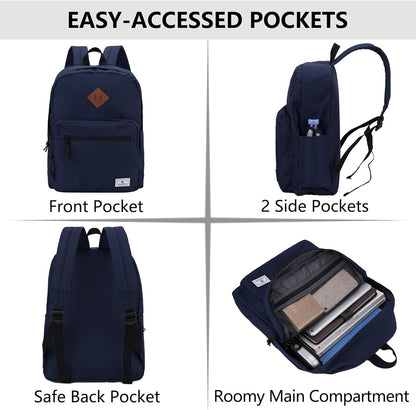 School Backpack for Kids,Lightweight Water Resistant Work Travel Backpack for Women Men Teens VONXURY - PuriLite