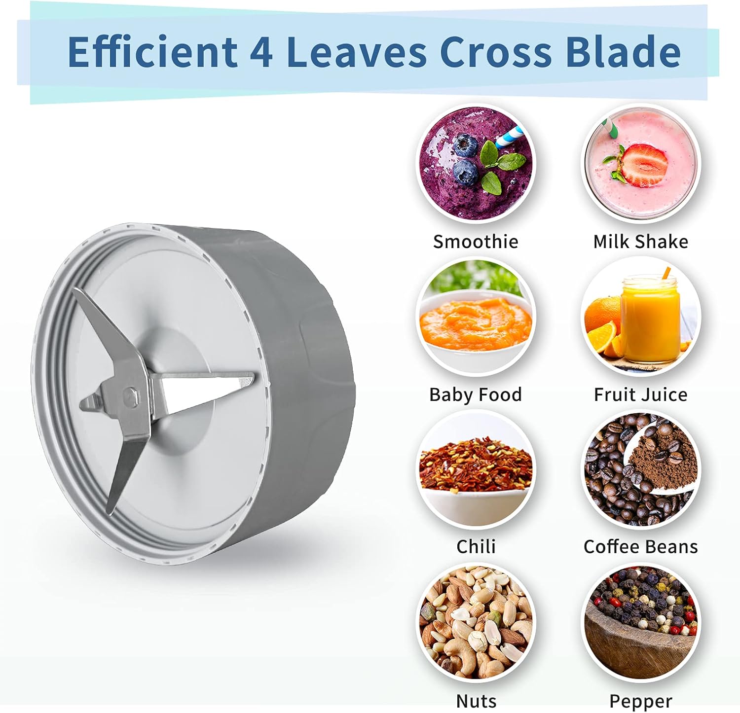 La Reveuse Personal Size Blender 250 Watts Power for Shakes Smoothies Seasonings Sauces with 1 Piece 15 oz Cup,1 Piece 10 oz Mug,BPA Free (Black) - PuriLite