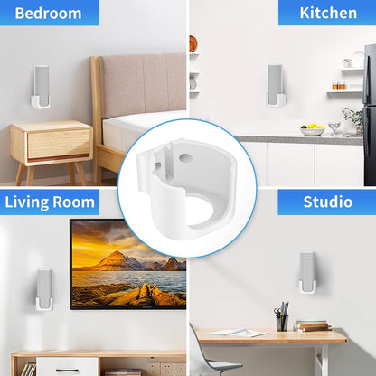 Sturdy Speaker Wall Mount for Sonos Roam 2, Roam SL - Space Saving Bracket Easy to Install, White - PuriLite