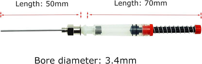Asvine 5 Pack Fountain Pen Ink Syringe Filler, Spring Converter with Removable Blunt Needle Tip - PuriLite