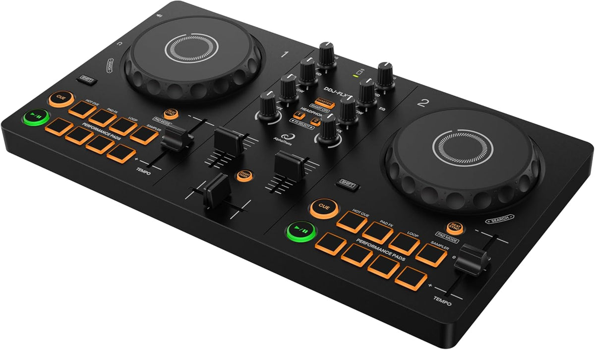 Pioneer DJ AlphaTheta DDJ-FLX2 Compact 2-Channel DJ Controller - PuriLite