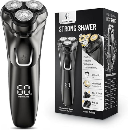 Purilite Select Electric Razor for Men Cordless – Wet/Dry Rotary Shaver Waterproof - PuriLite