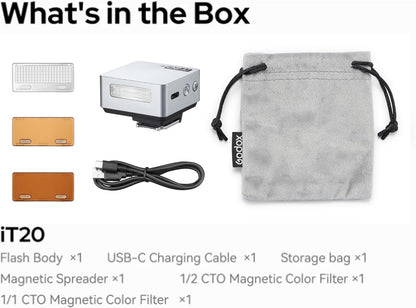Godox iT20S TTL mini iFlash Camera Flash Built-in Lithium Battery for Sony Camera - PuriLite