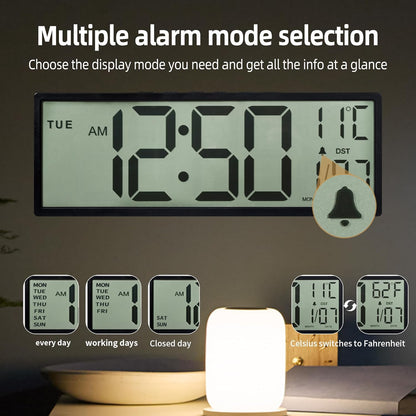 Purilite Select 15.5" Large Digital Wall Clock - PuriLite