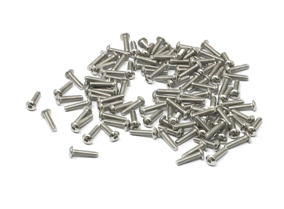 iexcell 50 Pcs M6 x 20mm Thread Pitch 1 mm Stainless Steel 304 Hex Socket Button Head Cap Screws Bolts Kit - PuriLite