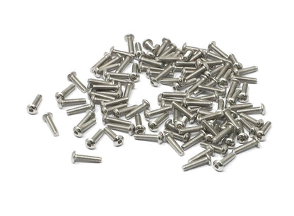 iexcell 50 Pcs M6 x 20mm Thread Pitch 1 mm Stainless Steel 304 Hex Socket Button Head Cap Screws Bolts Kit - PuriLite