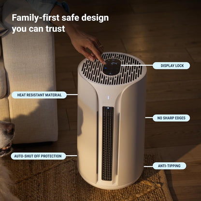 BLUEAIR Air Purifiers for Medium Rooms, Bedroom, Kitchen, Cleans 1,858 sqft in one hour, HEPASilent Smart Air Cleaner for Home, Pets, Allergies, Dust, Mold, Smoke - Blue Pure 311i Max - PuriLite