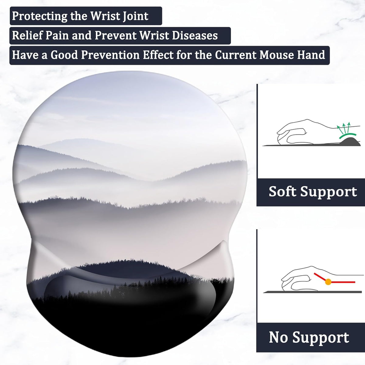 Purilite Select Ergonomic Mouse Pad - PuriLite