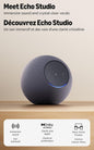 Amazon Echo Studio (newest model), our best Echo Studio yet, with immersive spatial audio and Dolby Atmos, Graphite - PuriLite