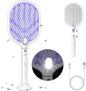 PALONE Bug Zapper Racket ,Fly Swatter with Light, Detachable Dual Modes Fly Zapper for Indoor Outdoor (1 Pack) - PuriLite