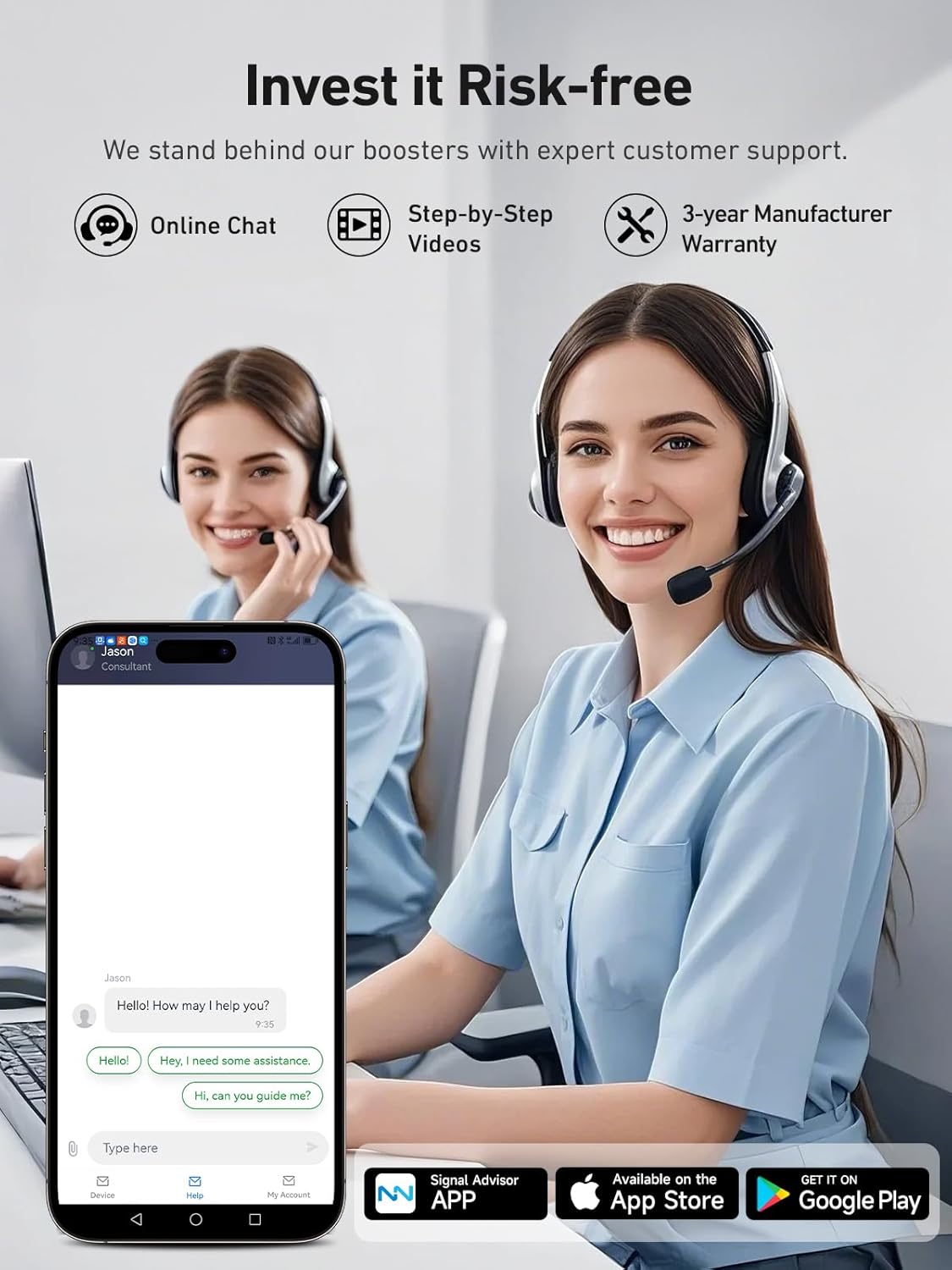 ANNTLENT Cell Phone Signal Booster for House 3G 4G LTE 5G Compatible with All Carriers on Band 25/2/66/4/7/5/12/17, Cell Booster with Omni Antenna and LCD Display, APP Adjust | ISED Approved - PuriLite