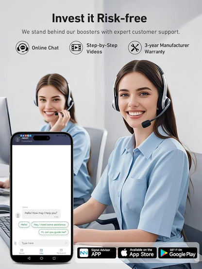 ANNTLENT Cell Phone Signal Booster for House 3G 4G LTE 5G Compatible with All Carriers on Band 25/2/66/4/7/5/12/17, Cell Booster with Omni Antenna and LCD Display, APP Adjust | ISED Approved - PuriLite