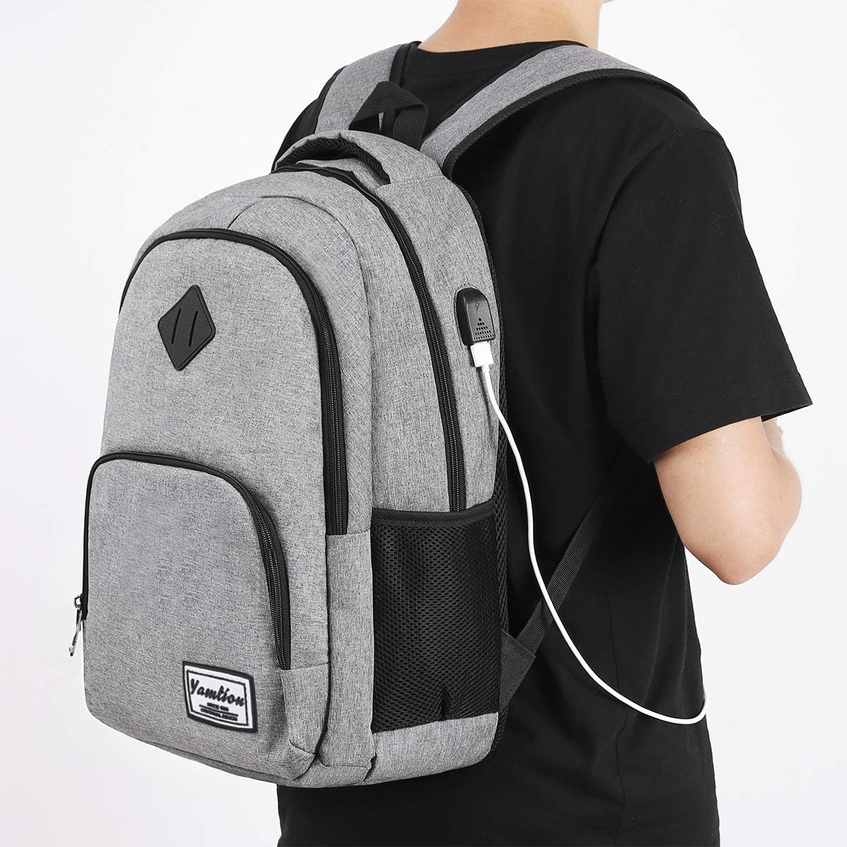 Backpack for Teen Girls,Boys School Backpack for Women with USB,College Backpack,Big Flower - PuriLite