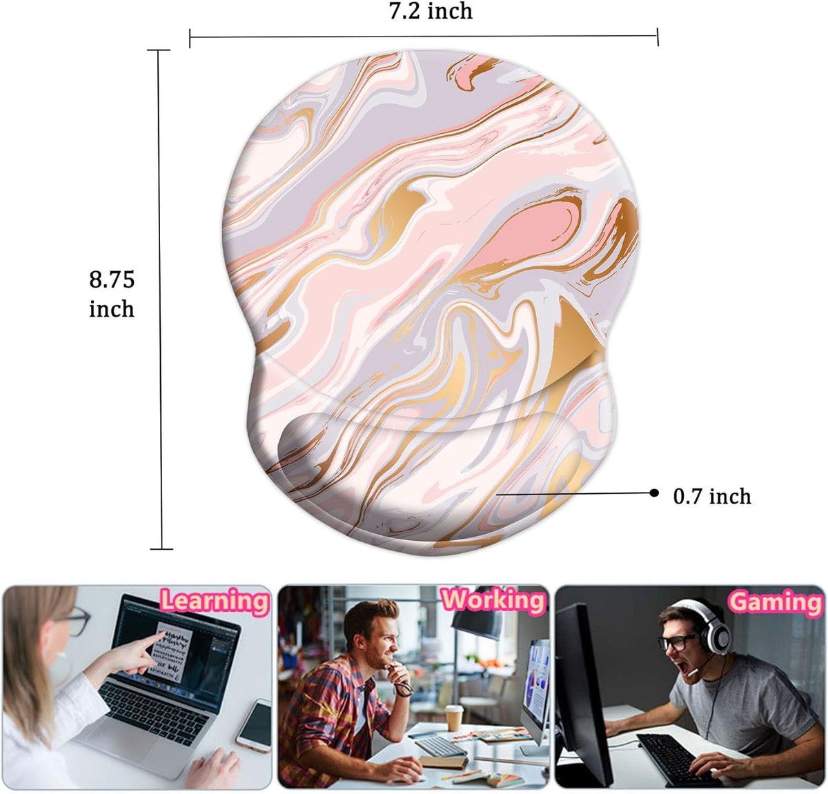 Purilite Select Ergonomic Mouse Pad - PuriLite