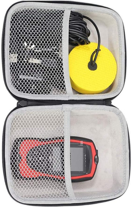 LUCKY Hard Travel Case for LUCKY/LUCKYLAKER Handheld Fish Finder Boat Sonar Fishing Finders Transducer Kayak Fish Finder Waterproof for Ice Fishing - PuriLite