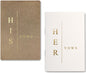 GroomBrideGifts Wedding Vow Book for His and Hers, Soft Touch, Perfectly Sized Bride and Groom Vow Books, Wedding Essentials, Wedding Registry Ideas, His and Hers Gifts - PuriLite
