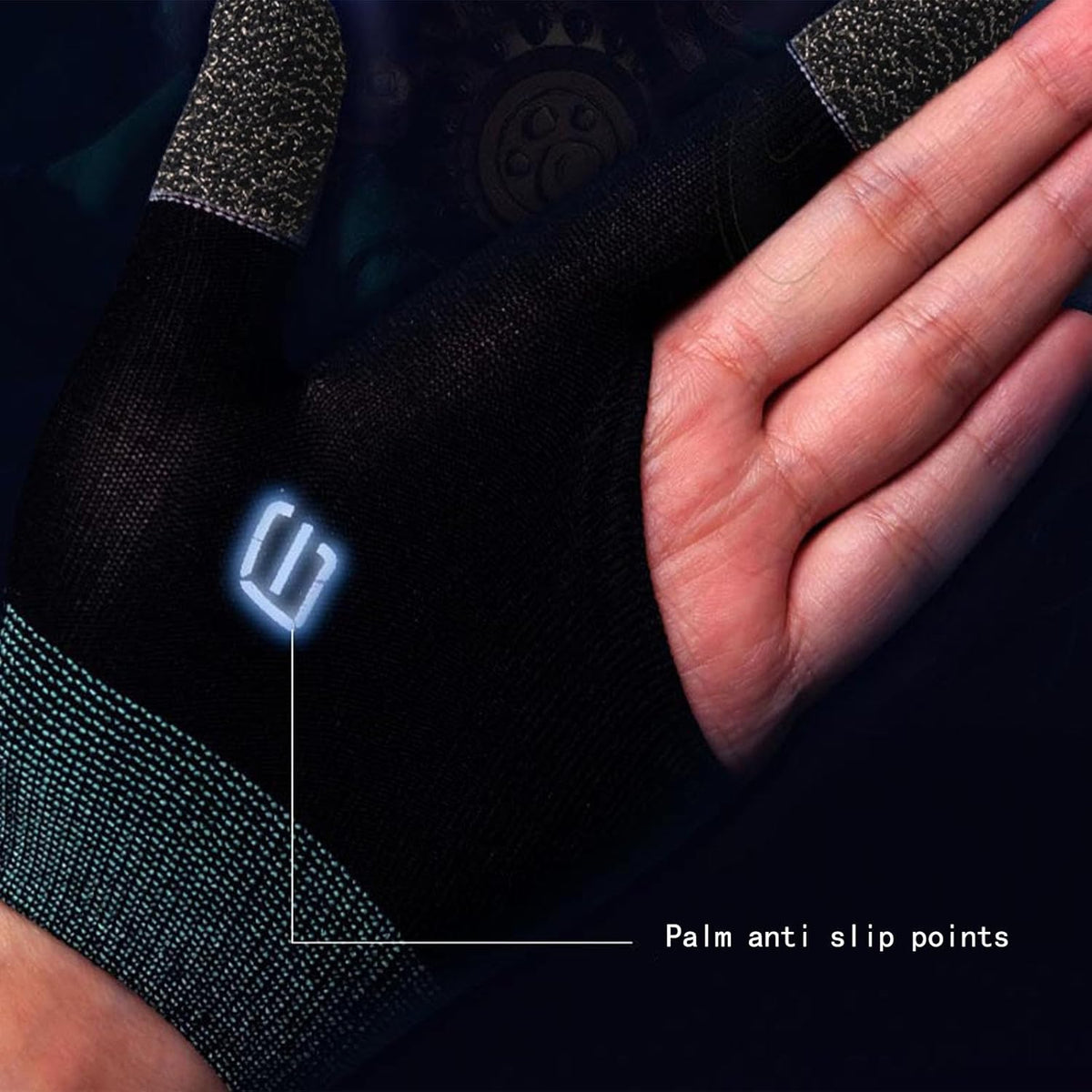 Mobile Game Gloves, Ultra-Thin Mobile Gaming Gloves，Anti-Sweat Mobile Finger Sleeve Breathable for High-Ranking Players Mobile Game Streamer (Black) - PuriLite