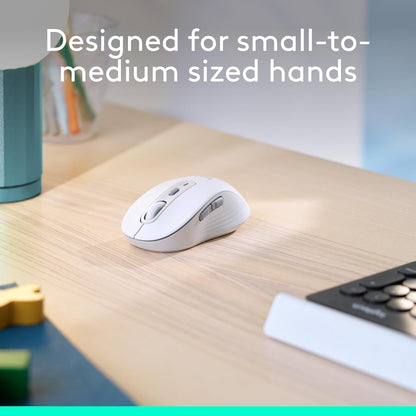 Logitech Signature M650 L Full Size Wireless Mouse - For Large Sized Hands, 2-Year Battery, Silent Clicks, Customizable Side Buttons, Bluetooth, for PC/Mac/Multi-Device/Chromebook - Black - PuriLite