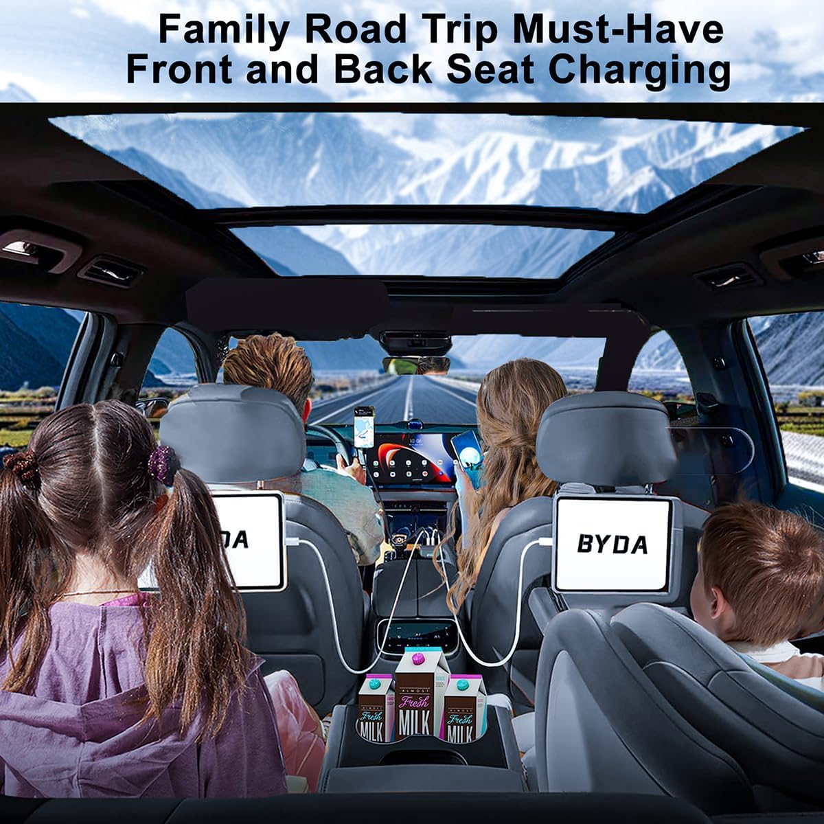 4 in 1 Retractable Car Charger 69W with Starry Light,69W Fast Charging USB C for iPhone 16/15/14/13/12,Pixel, Cigarette Lighter Charger,180° Adjustable Plug,Multi-Device Support - PuriLite