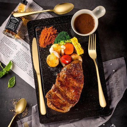 Purilite Select 24-Piece Gold Silverware Set - PuriLite