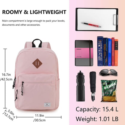 School Backpack for Kids,Lightweight Water Resistant Work Travel Backpack for Women Men Teens VONXURY - PuriLite