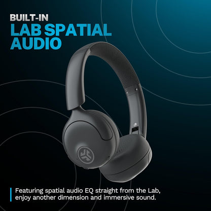 JLab Go Lux ANC Wireless Headphones, Cloud White, Hybrid Active Noise Cancelling, Premium On-Ear Bluetooth Headset, Customizable Sound, Be Aware Mode, Cloud Foam Comfort, Multipoint Connection - PuriLite