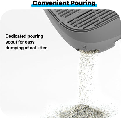 Neakasa Cat Pedal Step Stool With Filter Function, Easy to Clean Cat Litter Tray for M1 Open Top Self-Cleaning System - PuriLite