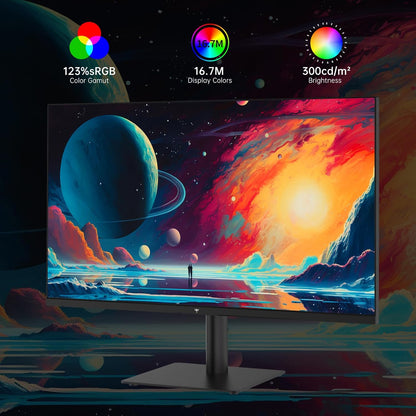KTC 32 Inch 2K Computer Monitor, IPS 1440p Monitor with Ultra-Thin Bezels, HDR10, Freesync/G-sync, HDMI/DP Ports, Tilt Adjustable, Eyecare, Ideal for Business, Office, and Casual Gaming - PuriLite