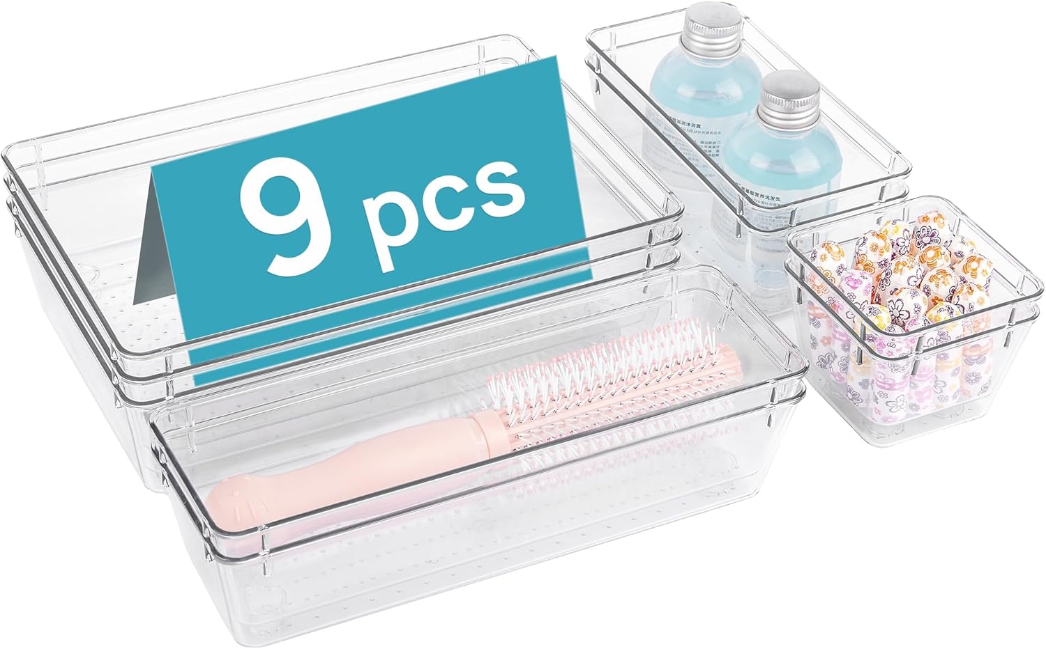 Purilite Select Clear Drawer Organizer Set - PuriLite