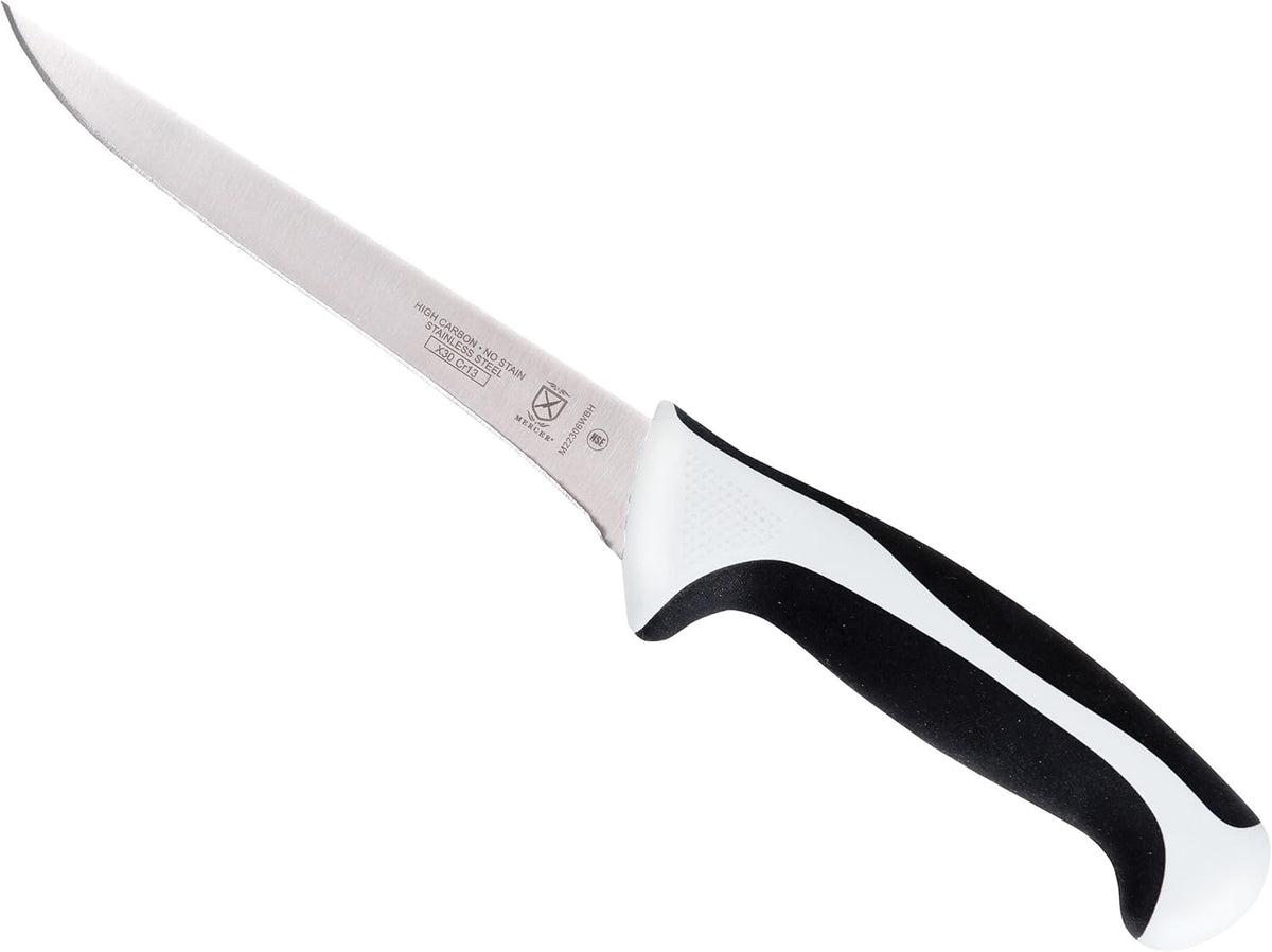 Mercer Culinary M23860 Millennia Black Handle, 8.5-Inch Narrow, Fillet Knife - PuriLite