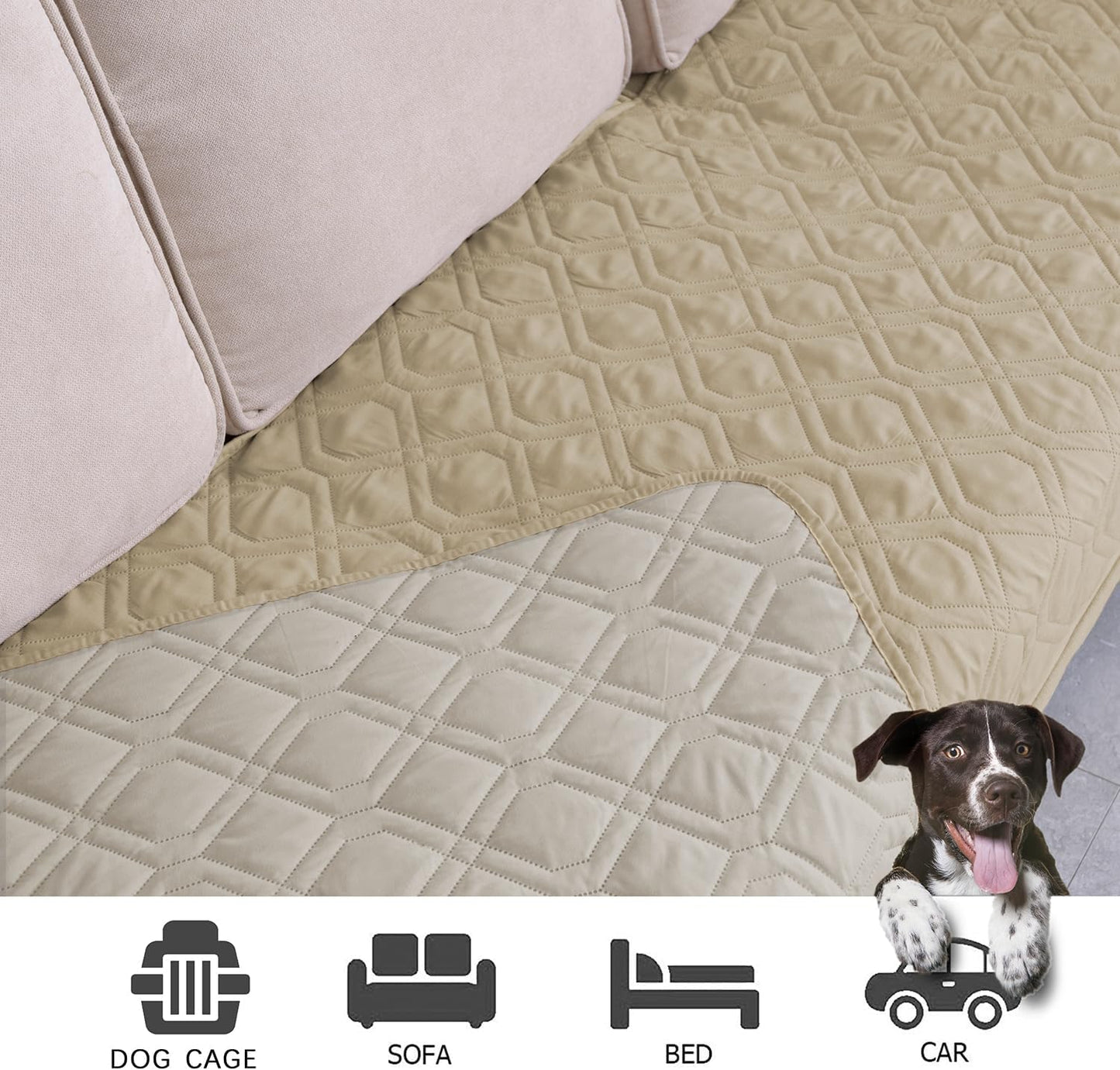 Ameritex Waterproof Dog Bed Cover Pet Blanket for Furniture Bed Couch Sofa Reversible - PuriLite