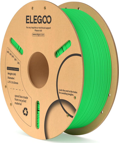 ELEGOO PLA Filament 1.75mm Black 1KG,3D Printer Filament Dimensional Accuracy +/- 0.02mm,1kg Cardboard Spool(2.2lbs) 3D Printing Filament Fits for Most FDM 3D Printers - PuriLite