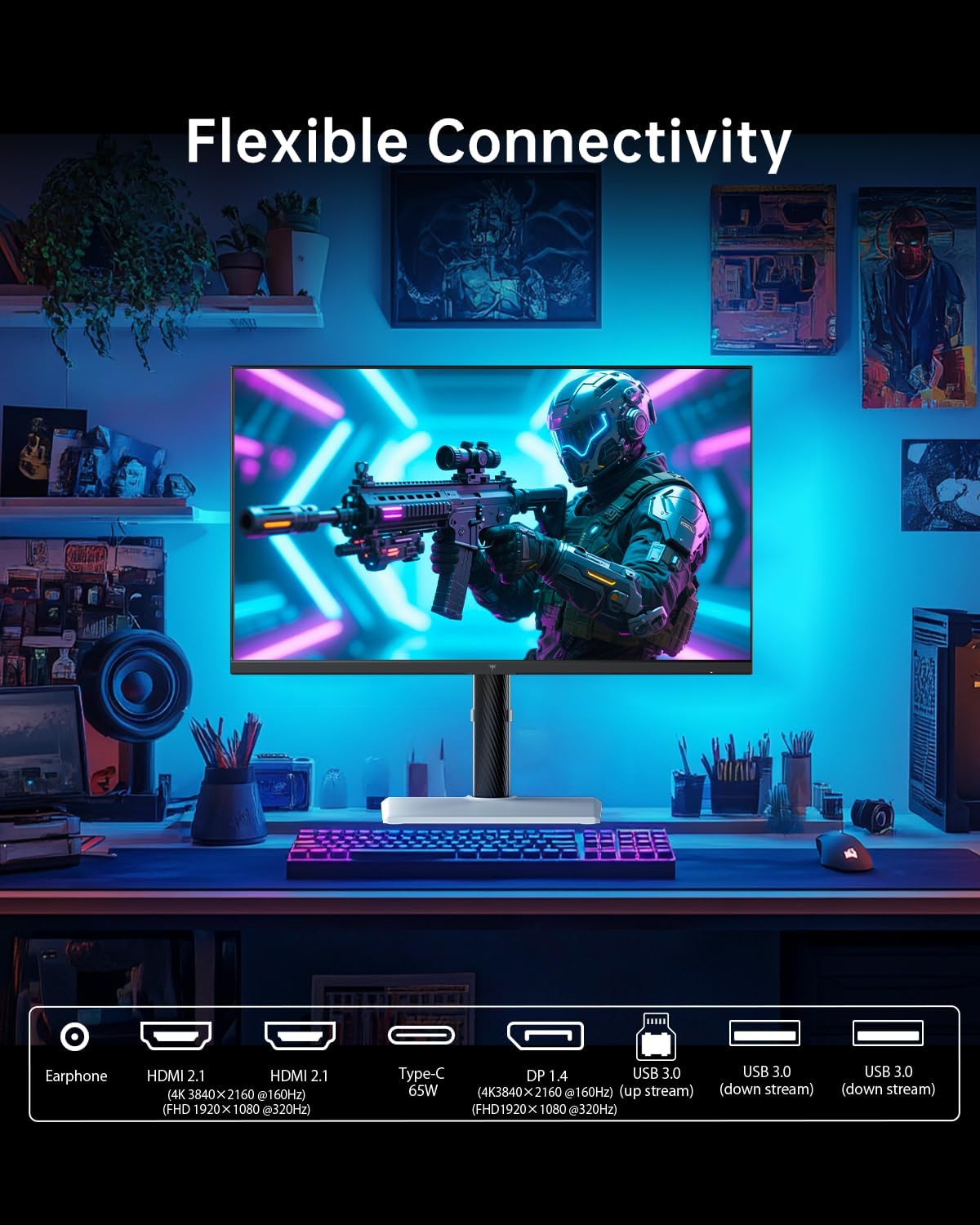 KTC 32 Inch 2K Computer Monitor, IPS 1440p Monitor with Ultra-Thin Bezels, HDR10, Freesync/G-sync, HDMI/DP Ports, Tilt Adjustable, Eyecare, Ideal for Business, Office, and Casual Gaming - PuriLite