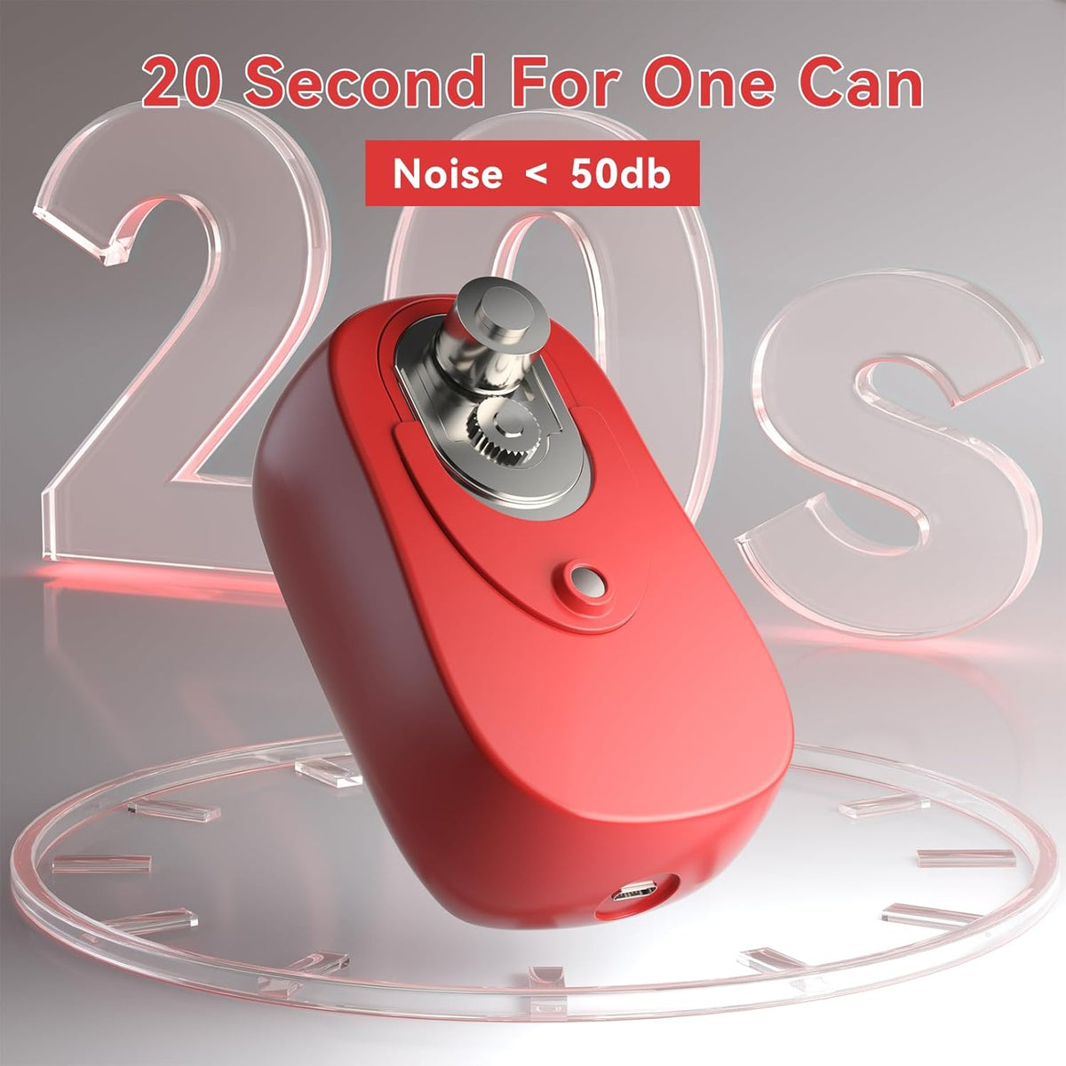 Osnil Rechargeable Electric can Opener for Seniors, Arthritis and Mum Automatic Open Any Size can with Smooth Edge Food-Safe with Rechargeable Battery and USB Cable - PuriLite