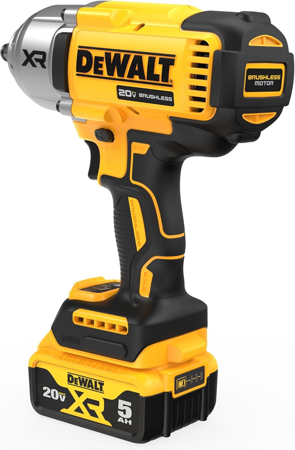DEWALT 20V MAX XR Impact Wrench, 1/2 In Cordless, High Torque, 4 Speed Precision Mode, Tool Only (DCF900B) - PuriLite