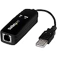 USB 56K External Dial Up Fax Data Modem with RJ11 Cable for 98/2000/xp Vista, for 11/10/8/7, 32/64bit, for Linux Operating System - PuriLite