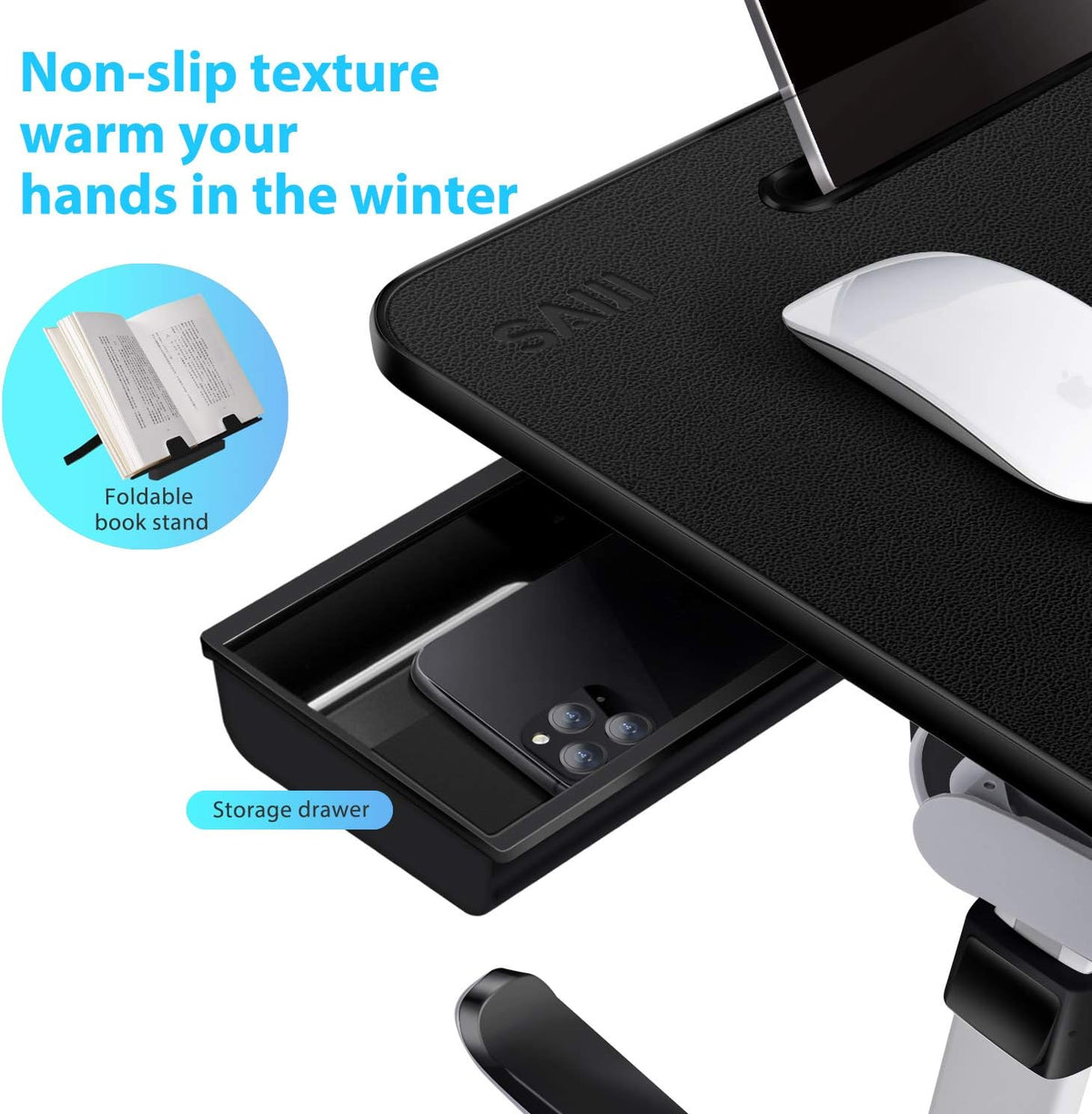 Purilite Select Adjustable Laptop Bed Tray Desk - PuriLite