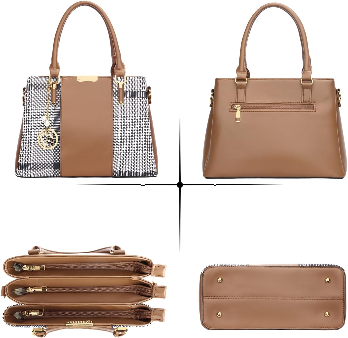 KKXIU Trendy Tote Bag for Women Lightweight Oxford Big Capacity Shoulder Purses and Handbags - PuriLite