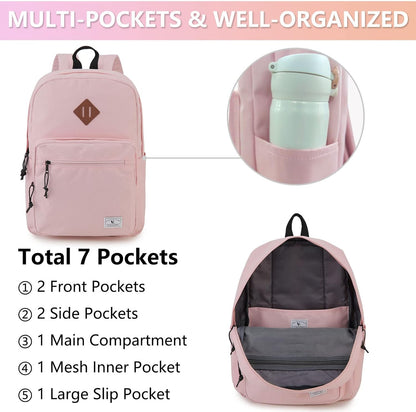 School Backpack for Kids,Lightweight Water Resistant Work Travel Backpack for Women Men Teens VONXURY - PuriLite