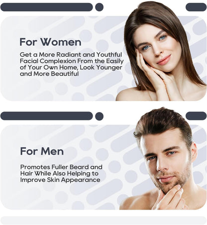 Derma Roller 0.5mm Microneedling Roller 540 Titanium For Women and Men - PuriLite