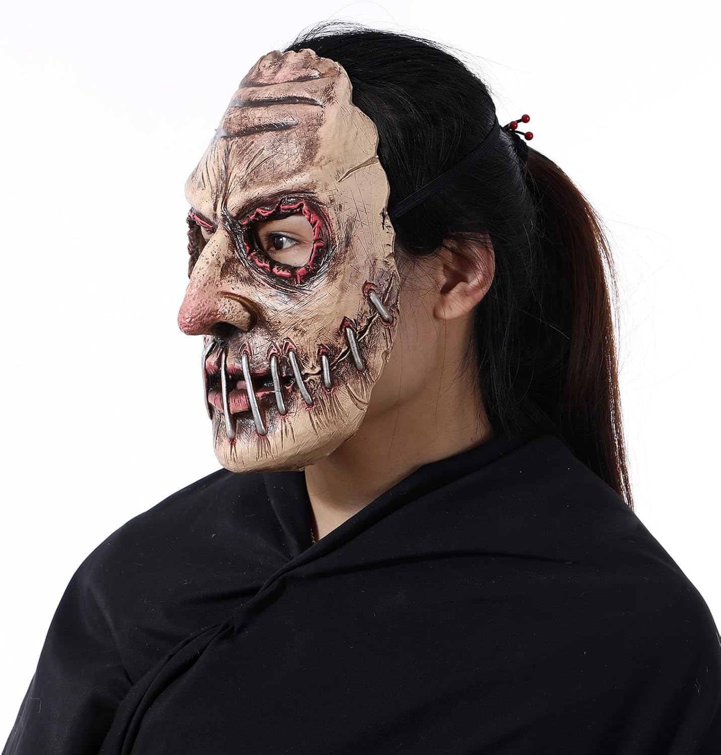Halloween Horror Mask, Supersoft Creepy Scary Fancy Mask for The Evil Demon Cosplay, Costume - PuriLite