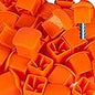 KEILEOHO 100 PCS Orange Plastic Mushroom Rebar Caps - Size #3-#7, 10M - 25M - PuriLite