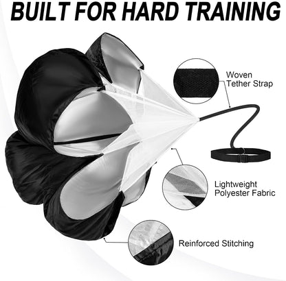 Running Parachute for Speed & Agility Training with Adjustable Belt