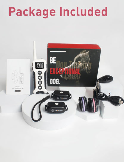 DOGLinsen No Shock Dog Training Collar with Remote 3300ft Range, Vibrating Dog Collar, Vibration Collar for Small Medium Large Dogs, 9 Style Tones and Vibration Collar - PuriLite