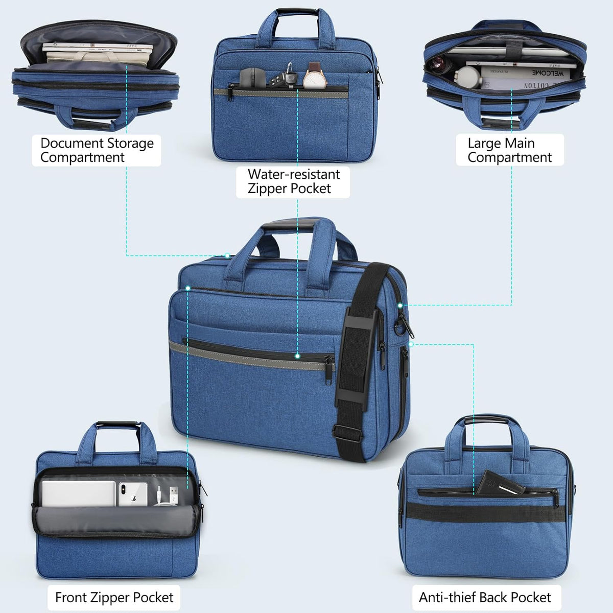 Purilite Select Expandable Laptop Messenger Bag - PuriLite