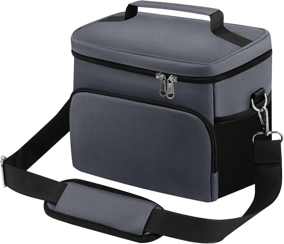 Insulated Lunch Bag for Women/Men Reusable Lunch Box Tote Bag, Large Thermal Cooler Bag with Adjustable Shoulder Strap for Kids and Adult,for Work/School/Outdoor Activity - PuriLite